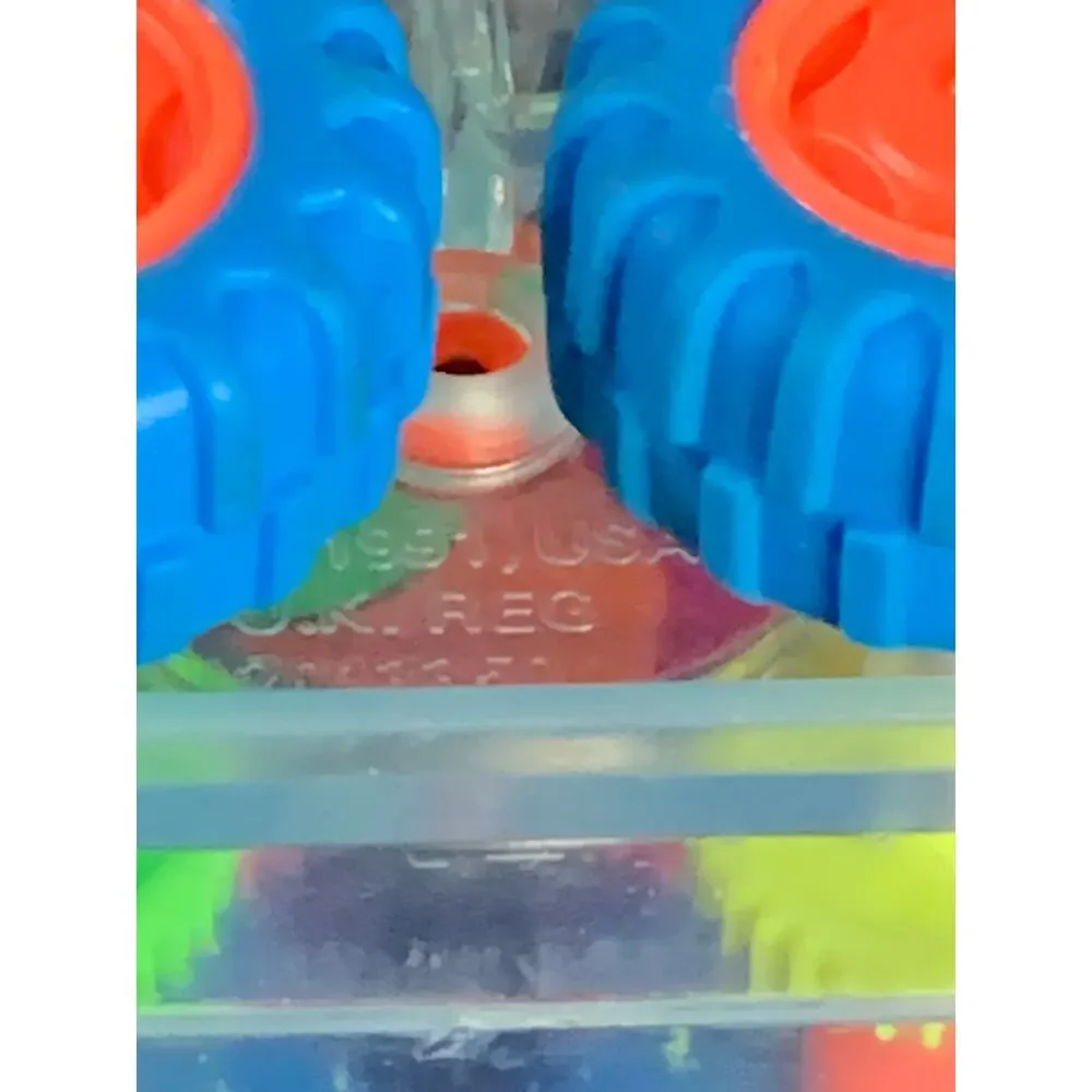 1997 Subway Clear Gears Lot 4 Vintage Kids Meal Toys Goin Buggy Tromper Truck